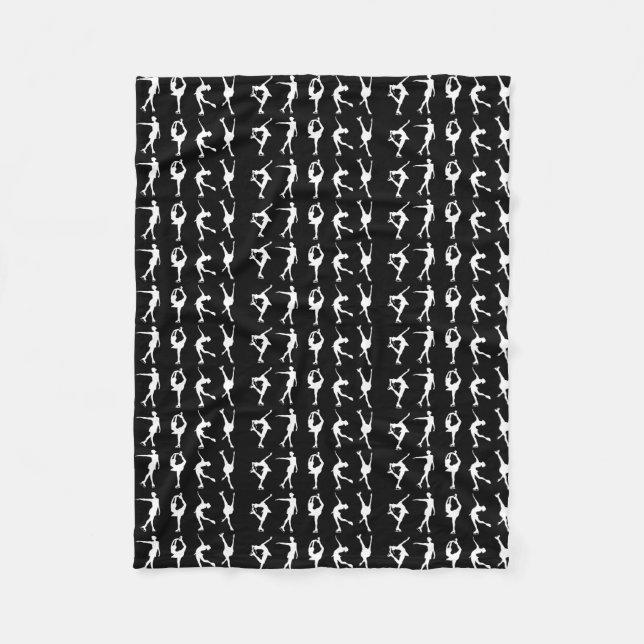 figure skaters fleece blanket (Front)