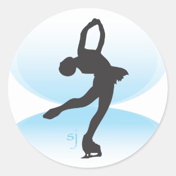 Figure Skater's Lay Back Spin Sticker by souljournals at Zazzle