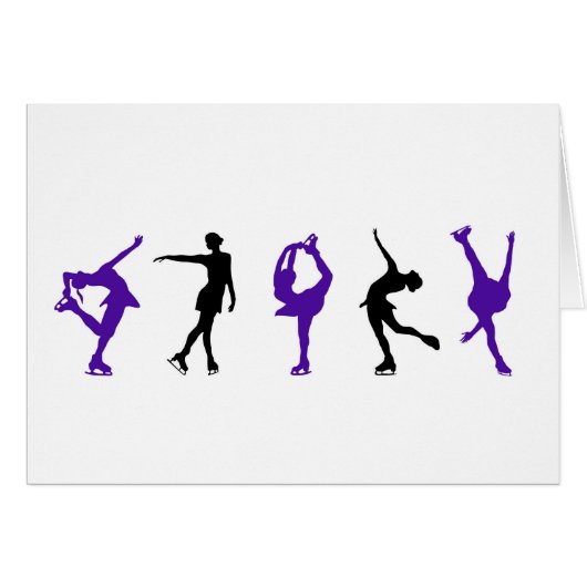 Figure Skaters - Purple & Black Cards (Front Horizontal)