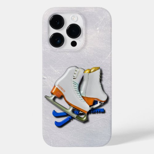 Figure Skates And Skates Guards With Your Name Case_Mate iPhone 14 Pro Case