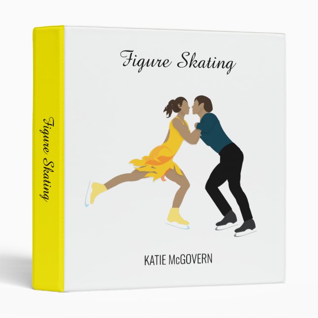 Figure Skating 3 Ring Binder (Front/Spine)