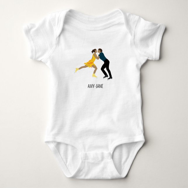 Figure Skating Baby Bodysuit (Front)