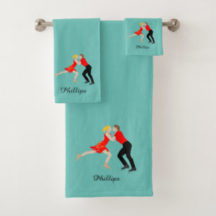 Figure Skating Bath Towel Set