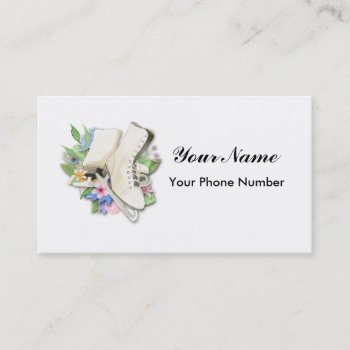 Figure Skating Business Card by thecharmingplace at Zazzle
