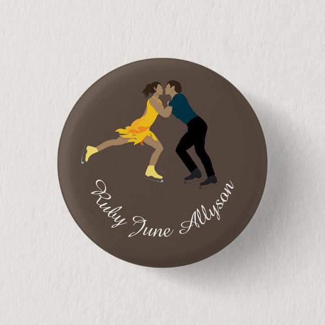 Figure Skating Button (Front)