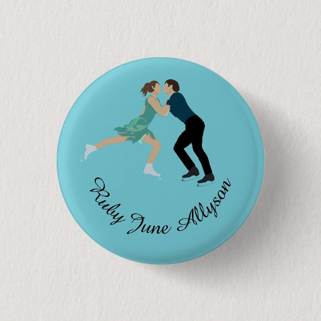 Figure Skating Button (Front)