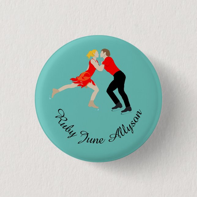 Figure Skating Button (Front)