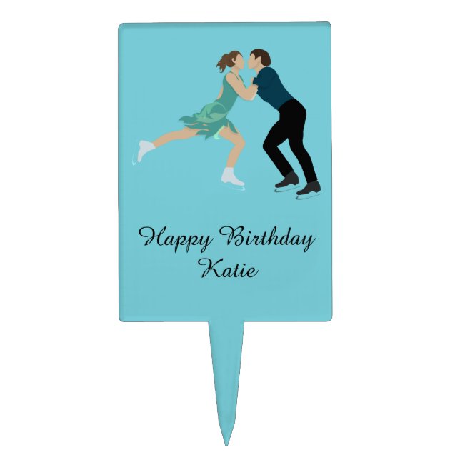 Figure Skating Cake Topper (Front)