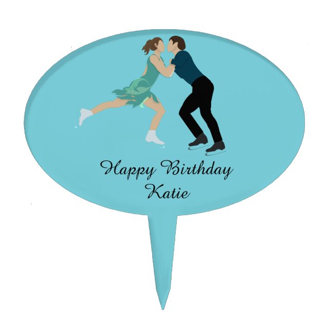 Figure Skating Cake Topper (Front)