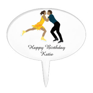 Figure Skating Cake Topper