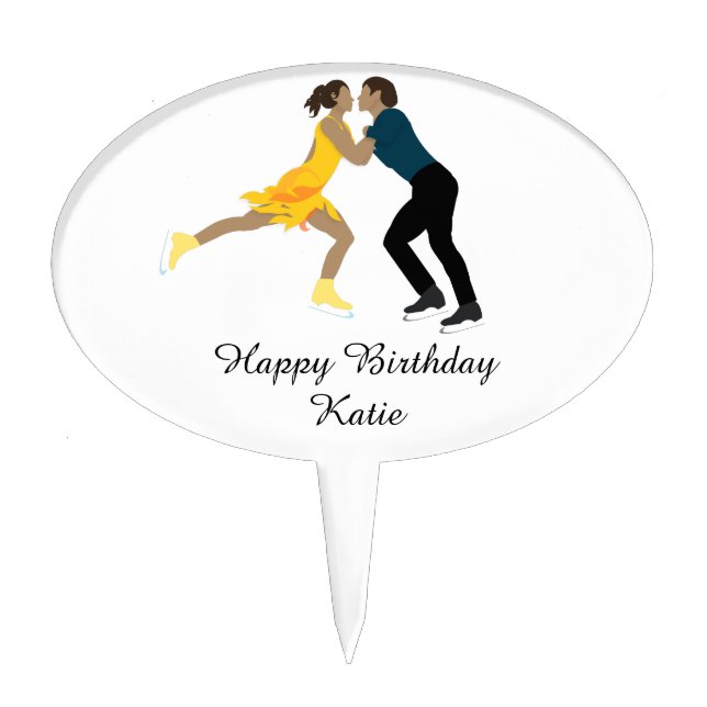 Figure Skating Cake Topper (Front)