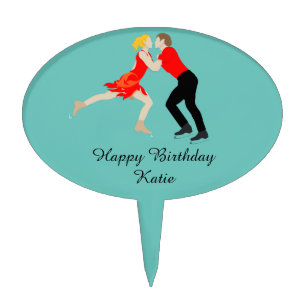 Figure Skating Cake Topper