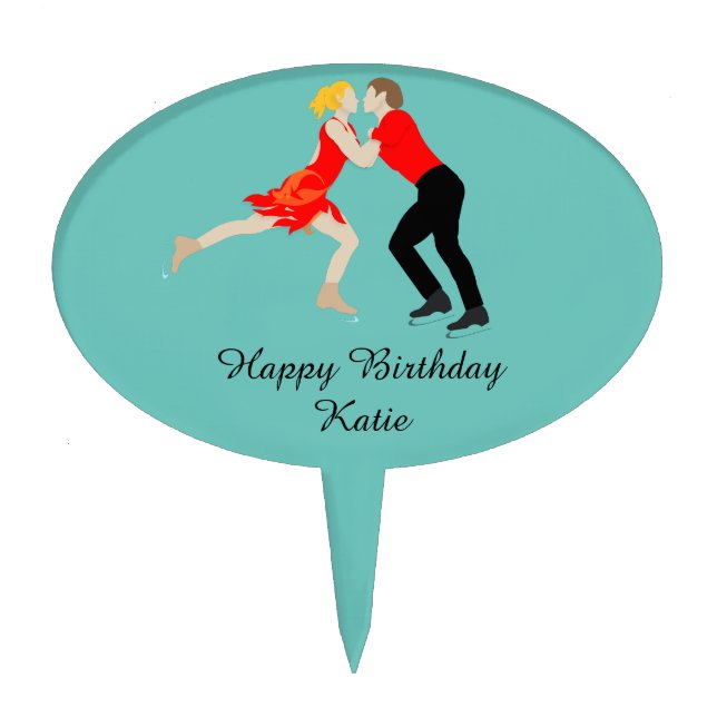 Figure Skating Cake Topper (Front)
