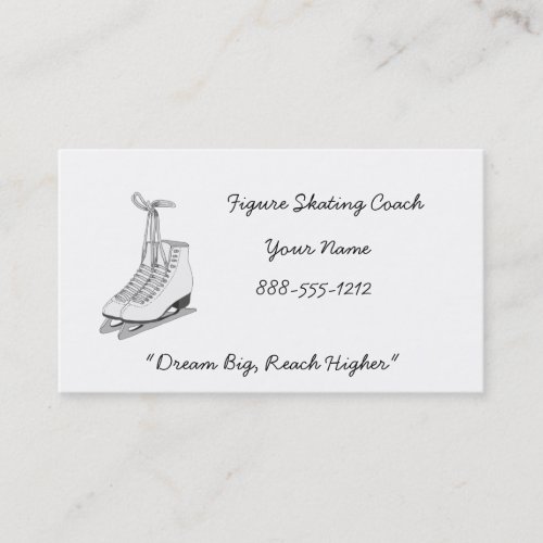 Figure Skating Coach Business Card