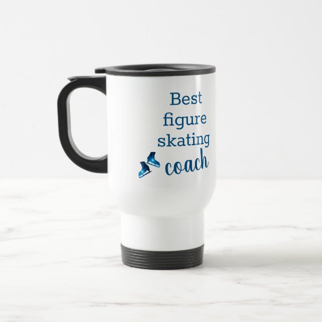 Figure skating coach Mug - Blue star (Left)
