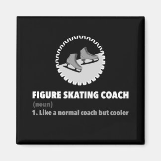 Figure Skating Coach Or Trainer Definition Graphic Magnet