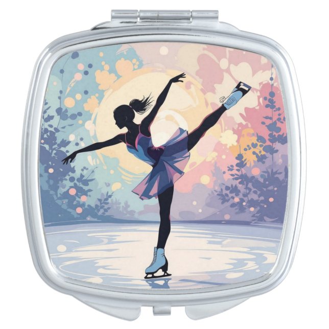 Figure skating compact mirror (Front)