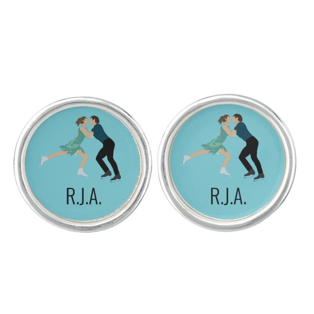 Figure Skating Cufflinks (Front)