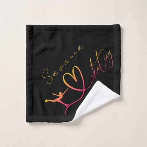 Figure Skating Custom Name Towel