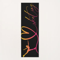 Figure Skating Custom Name Yoga Mat