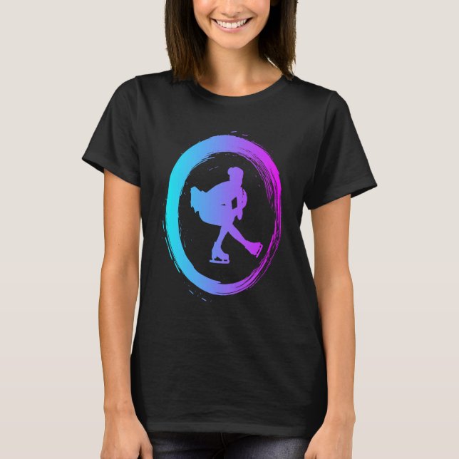figure skating dance ice skate figure skater T-Shirt (Front)