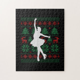 Figure Skating Dancer Ice Skate Dancing Happy Jigsaw Puzzle