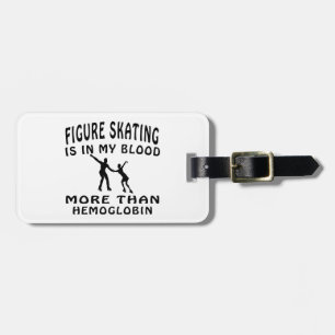 Figure Skating designs Luggage Tag