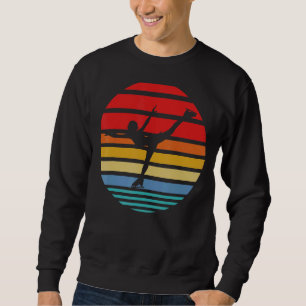 Figure Skating Fans Skater Ice Skate Retro Ice Sk Sweatshirt