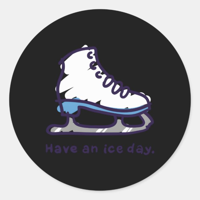 Figure Skating For Ice Skater Classic Round Sticker (Front)