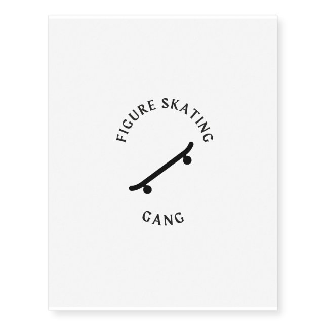 figure skating gang temporary tattoos (Front)