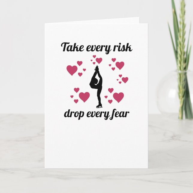Figure Skating Gifts For Girls Ice Figure Skater Card (Front)