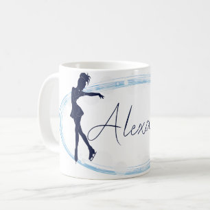 Figure Skating Girl Custom Name Coffee Mug