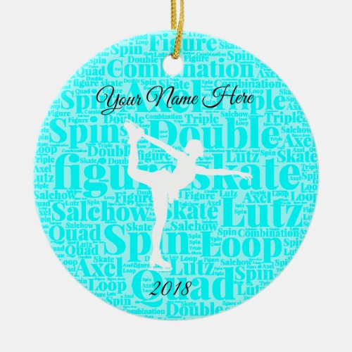 Figure Skating Ice Personalized Ornament