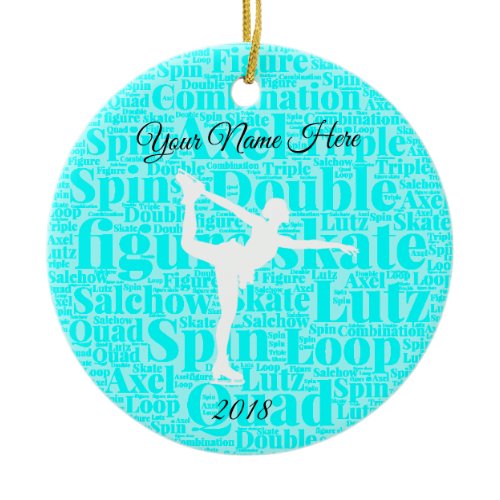 Figure Skating Ice Personalized Ornament