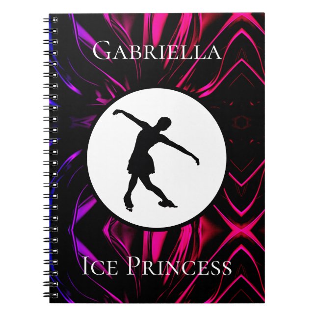 Figure Skating "Ice Princess" Custom Notebook (Front)