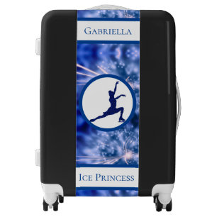 Figure Skating Ice Princess Custom Suitcases