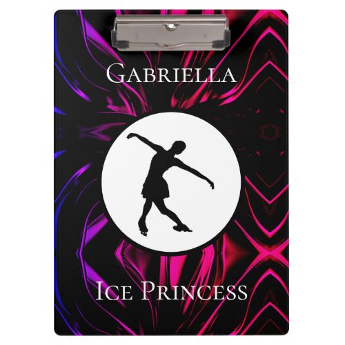 Figure Skating Ice Princess Personalized Clipboard