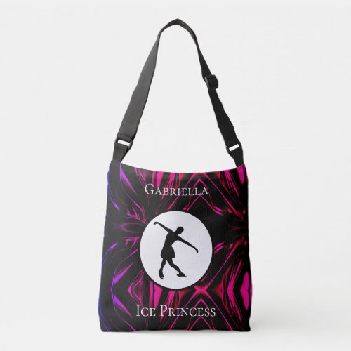 Figure Skating Ice Princess Personalized Crossbody Bag