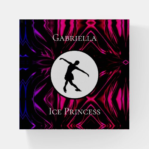 Figure Skating Ice Princess Personalized Paperweight