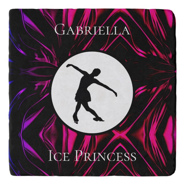 Figure Skating "Ice Princess" Personalized Trivet (Front)