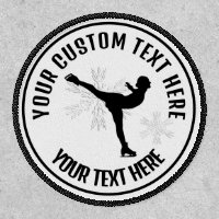 Figure Skating Ice Skating Female Custom Patch