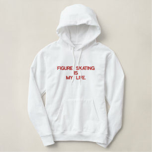 FIGURE SKATING IS MY LIFE LADIES PULLOVER HOODIE