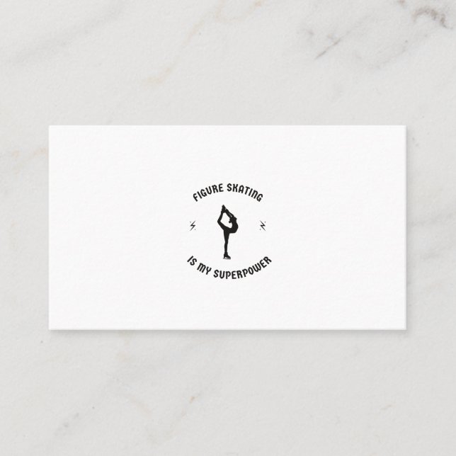 Figure skating is my superpower calling card (Front)