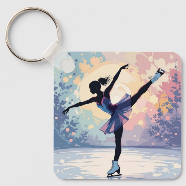 Figure skating keychain (Front)