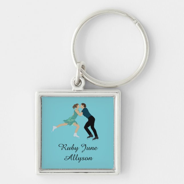 Figure Skating Keychain (Front)