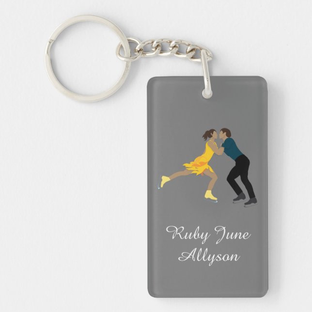 Figure Skating Keychain (Front)