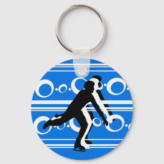 Figure Skating Keychain - Blue