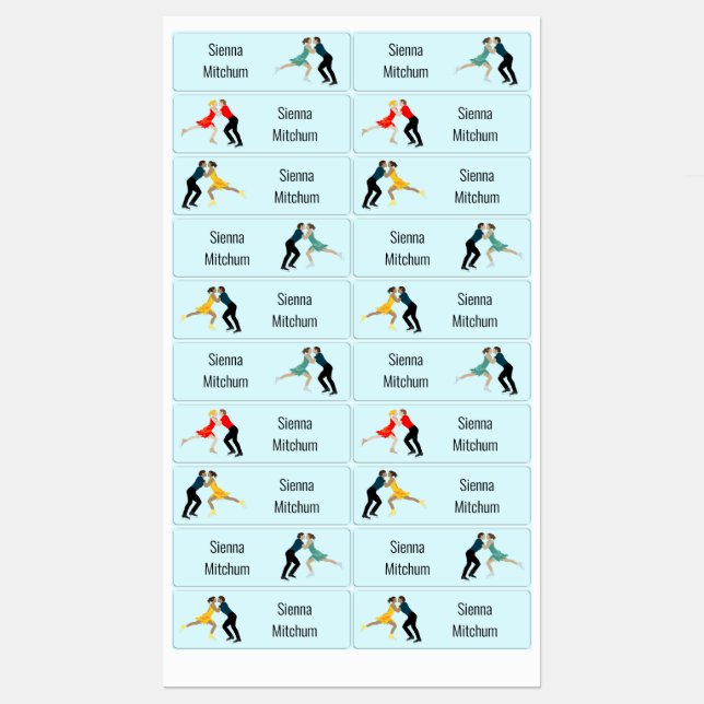 Figure Skating Kids' Labels (Sheet)
