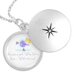 Figure Skating Locket Necklace