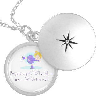 Figure Skating Locket Necklace